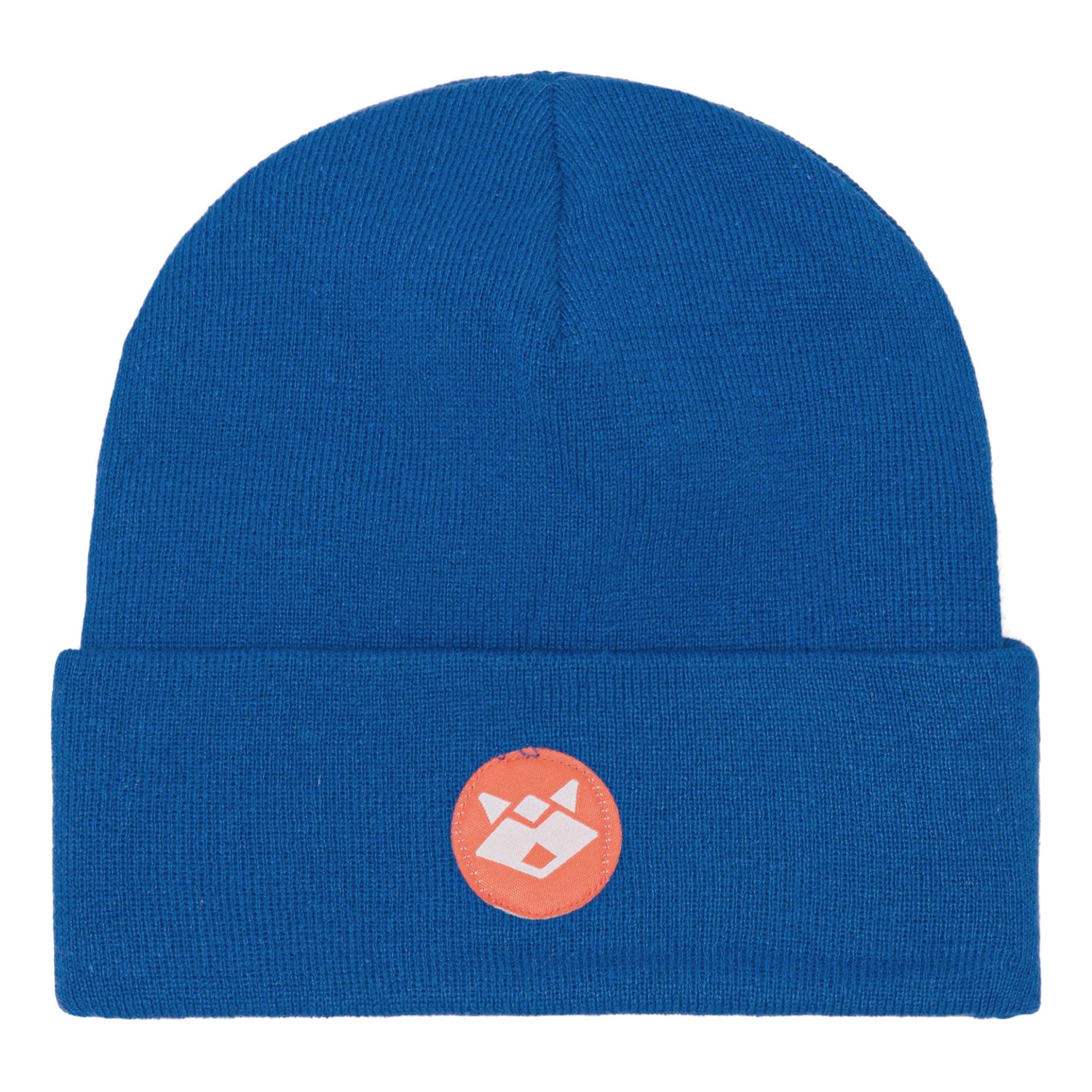 CityHippie beanie blå med logo på